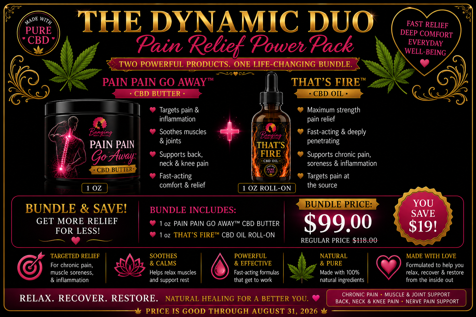 The Dynamic Duo — Pain Pain Go Away & That’s Fire